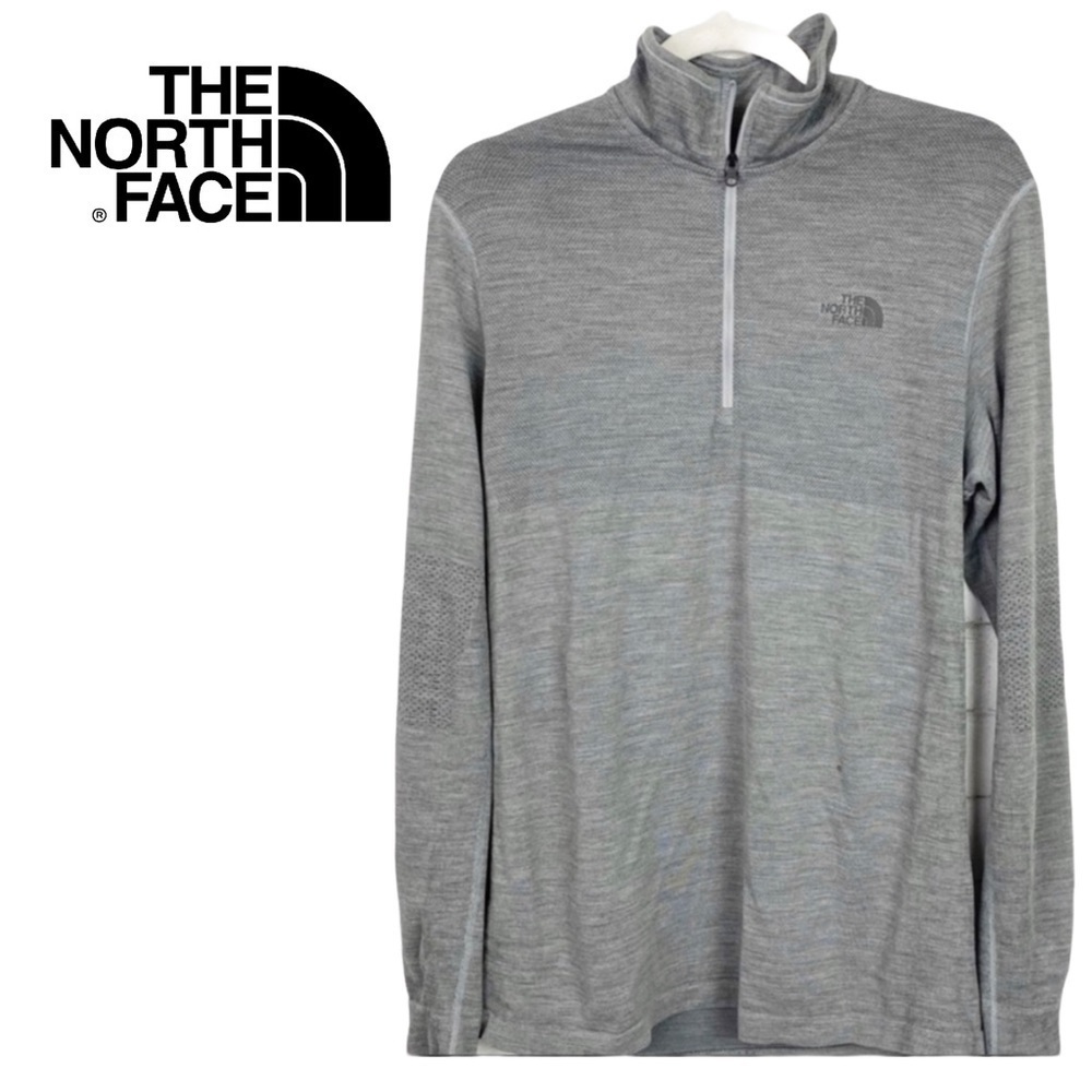 𝅺the NORTH FACE LIGHTWEIGHT wool Quarter zip PULLOVER